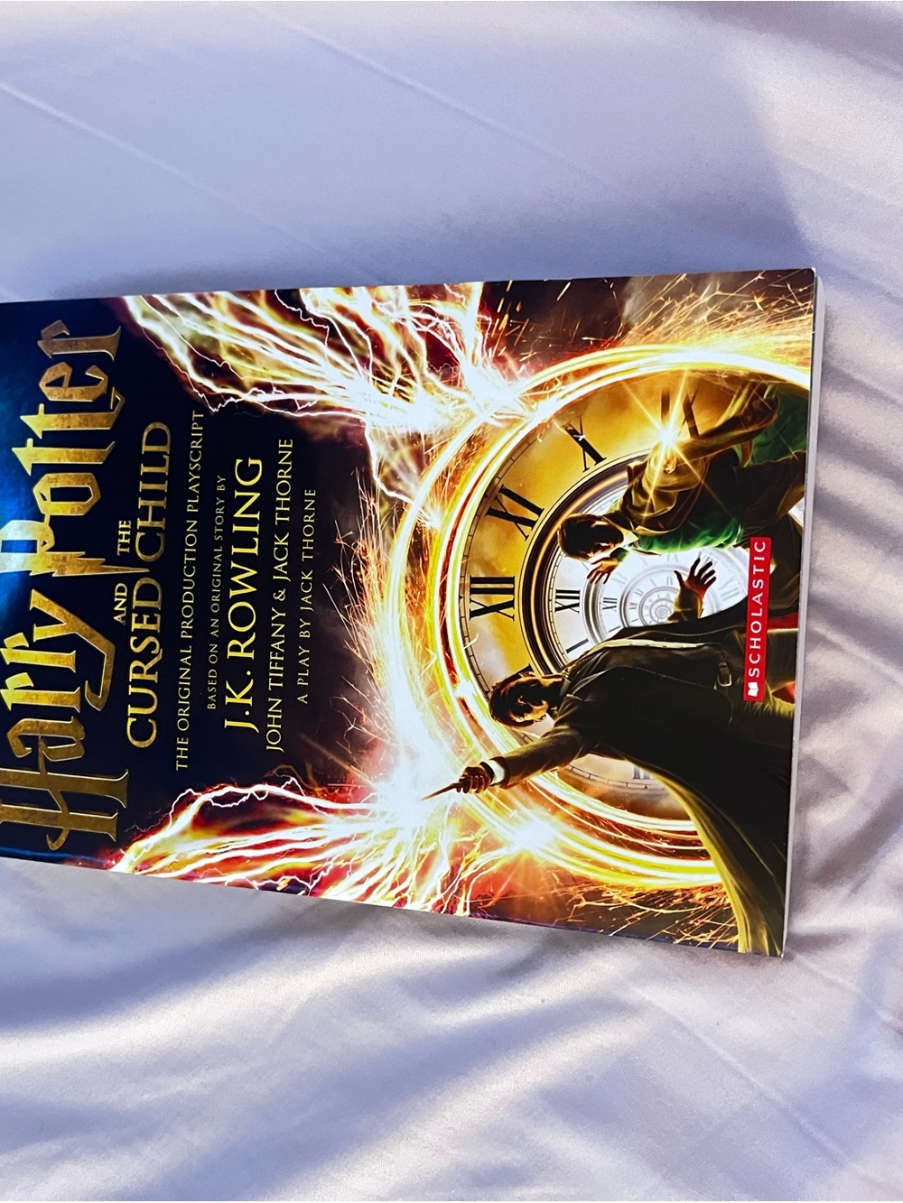 Scholastic Harry Potter — Gold, Black & Red Illustrated Cover